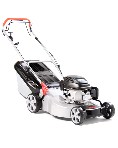 5210 HPD Easy Mow : The AL-KO 5210HPD Easy-Mow with self drive system and a high performance Honda engine has the same features as the other Easy Mow models but with a larger cutting width of 51cm making it suitable for lawns up to 1500m2. : Engine  Honda GCV160  
Power  160cc / 2.8kw  
Start Method  Recoil  
Fuel Tank Capacity  1.80 L  
Self Drive  Yes  
Cutter Deck  ULTRAMOW Steel 3 in 1  
Cutting Width  51cm  
Cutting Height  30-75mm  
Cutting Height Adjust  Central, 7 Stage  
Mulch Ready  Included  
Collector Volume  70 L  
Handles  2 Point, Foldable  
Wheels (front/rear/width)  XXL 200/280 /55 + ball bearings  
Warranty  2 year homeowner  
Weight  36kg  
Lawn Size  1500m (sq)