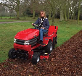 S Series Tractor Mower S1400H :  : 14.5 HP B&S Engine
Single Cylinder (S)
Vector Flow Deck (38 inch)
Hydrostatic Transmission
Electric Start
Sweeper (Powered Grass Collector)