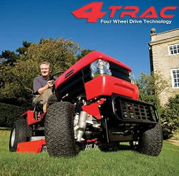 T Series T1600-4WD Tractor :  : 16 HP B&S Engine 
Vanguard V-Twin cylinder engine
4Trac (4WD)
Hydrostatic Transmission
Electric Start
Electric Clutch
Vector Flow Deck (42 inch)