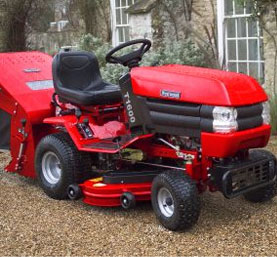 T Series Tractor Mower T1600H :  : 16 HP B&S Engine 
Intek V-Twin cylinder engine
Vector Flow Deck (42 inch)
Hydrostatic Transmission
Electric Start
Sweeper (Powered Grass Collector)
Alternate Cutting Deck Sizes Available