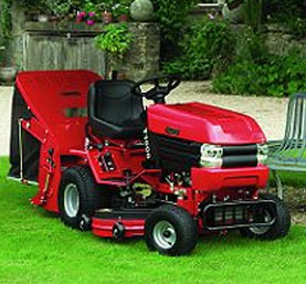 T Series Tractor Mower T1800H :  : 18 HP B&S Engine 
Twin cylinder (T)
Hydrostatic Transmission
Electric Start
Electric Clutch
Sweeper (Powered Grass Collector)
Vector Flow Deck (48 inch)
Alternative Cutting Deck Sizes Available